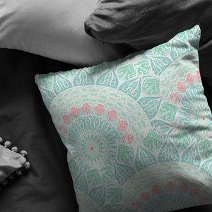 Moroccan Style Mandala Decorative Pillow Living